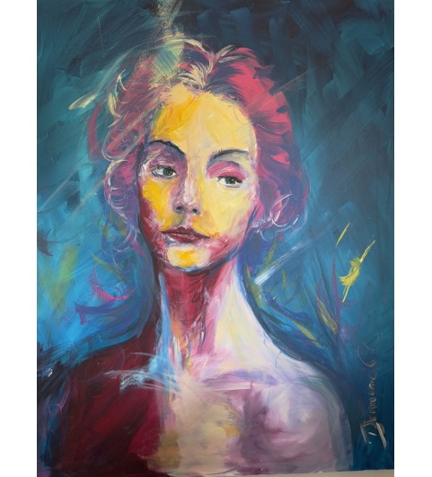 Maryline - acrylique sur toile - 80x100 cm - Artiste Otooto.fr